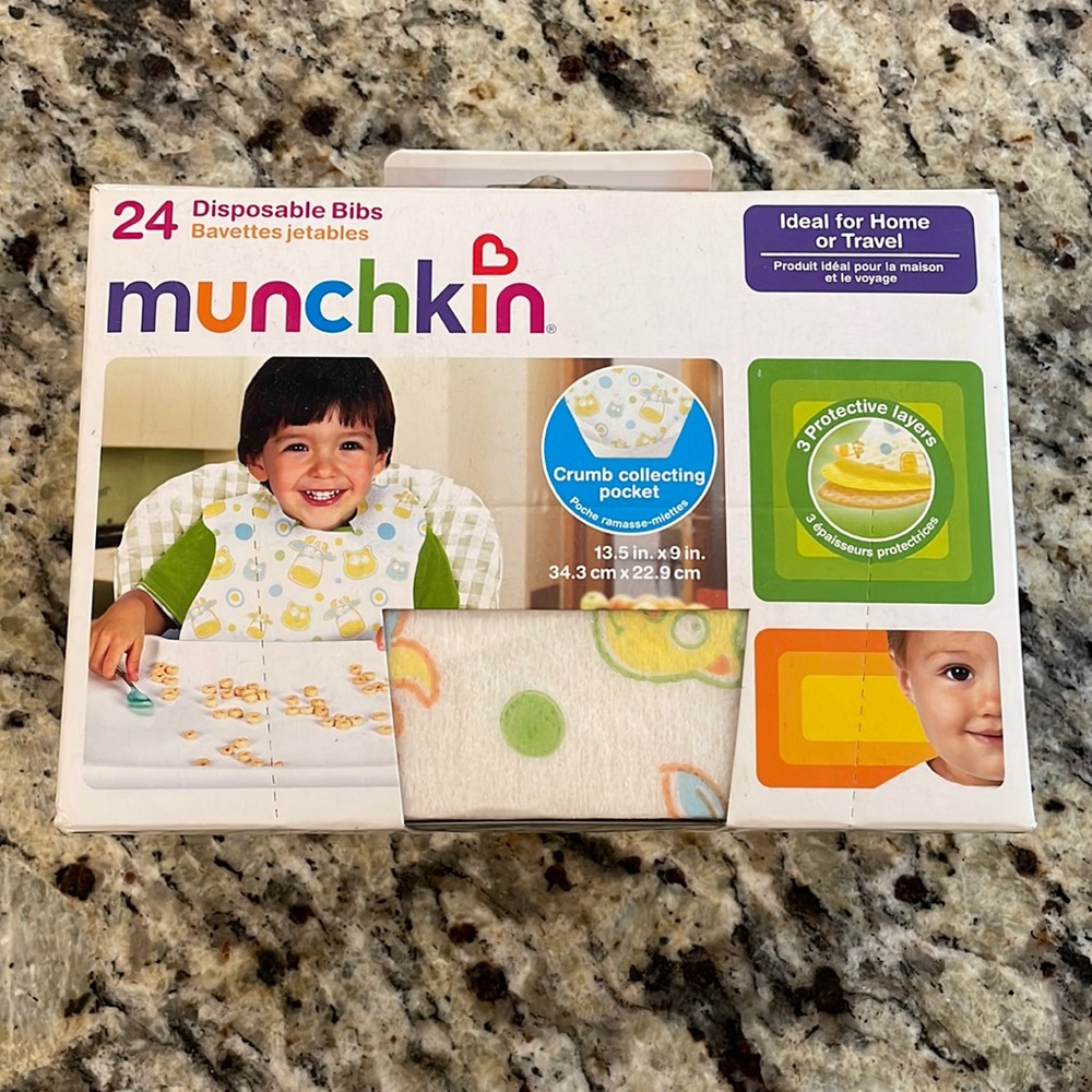 Munchkin Disposable Bibs, 24 Pack